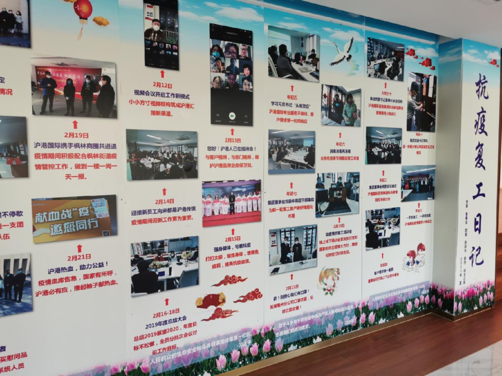 图为沪港国际集团抗疫复工日记